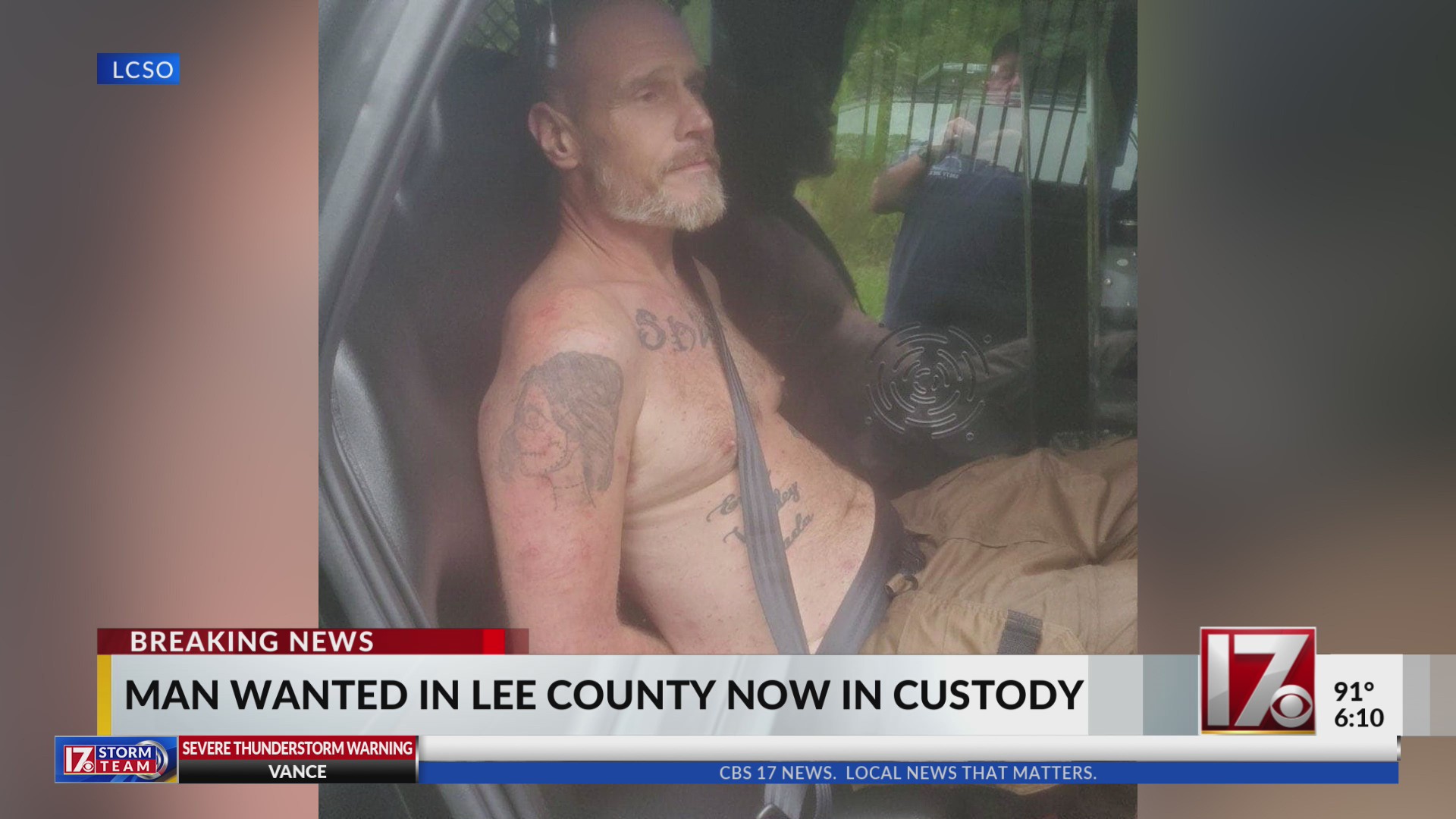 Man arrested who nearly hit Lee County deputy with car – CBS17.com