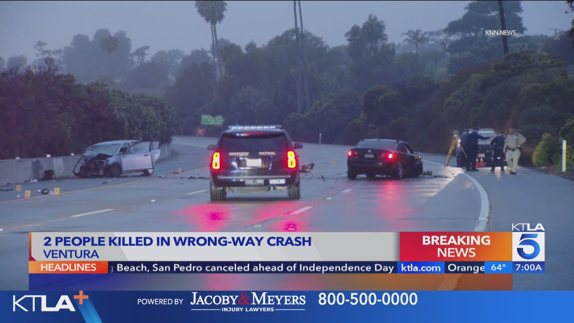 Wrong-way crash involving suspected DUI driver leaves 2 dead – KTLA