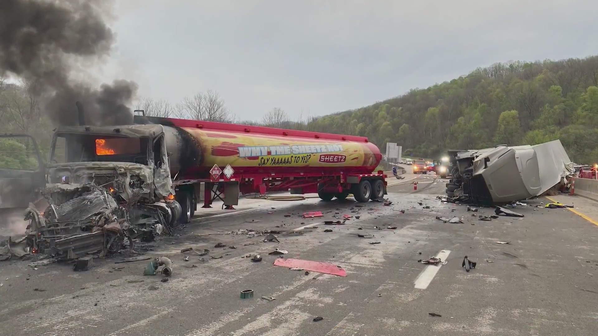 I-64 reopens after tanker catches fire – WOWK 13 News