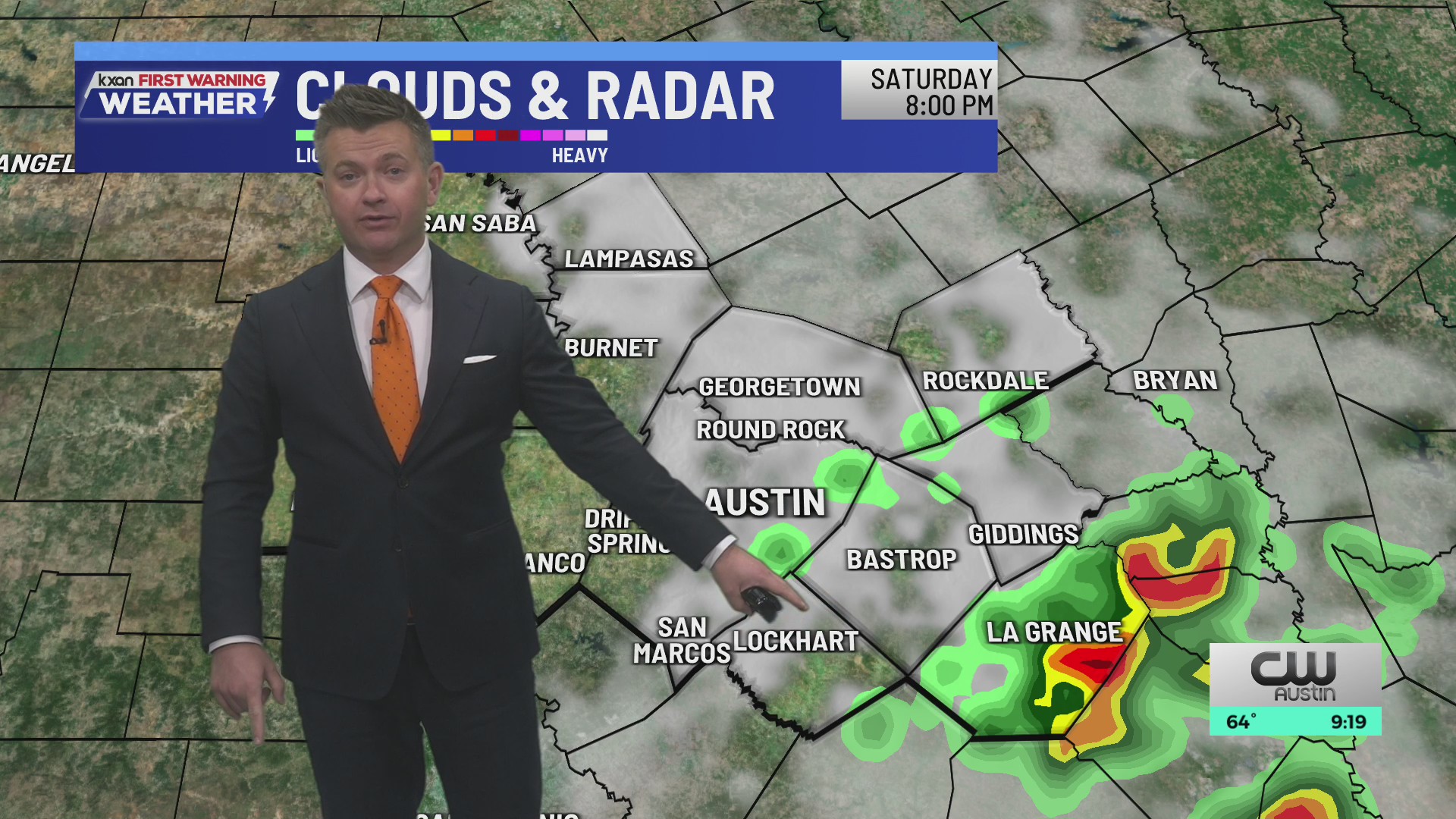 A few showers and storms come Saturday before our next cold front ...