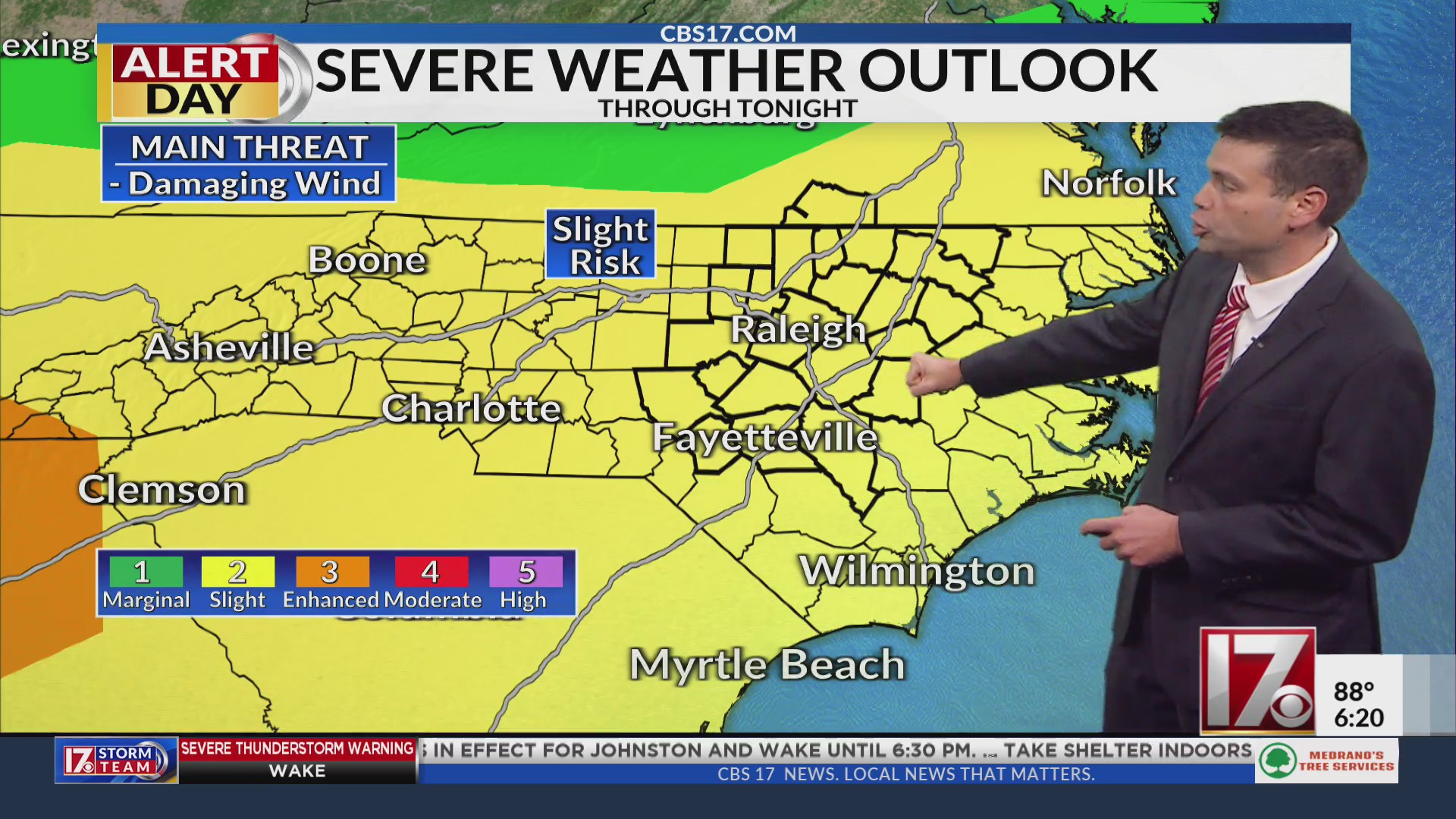 Alert Day: Severe storm risk Saturday in central NC – CBS17.com