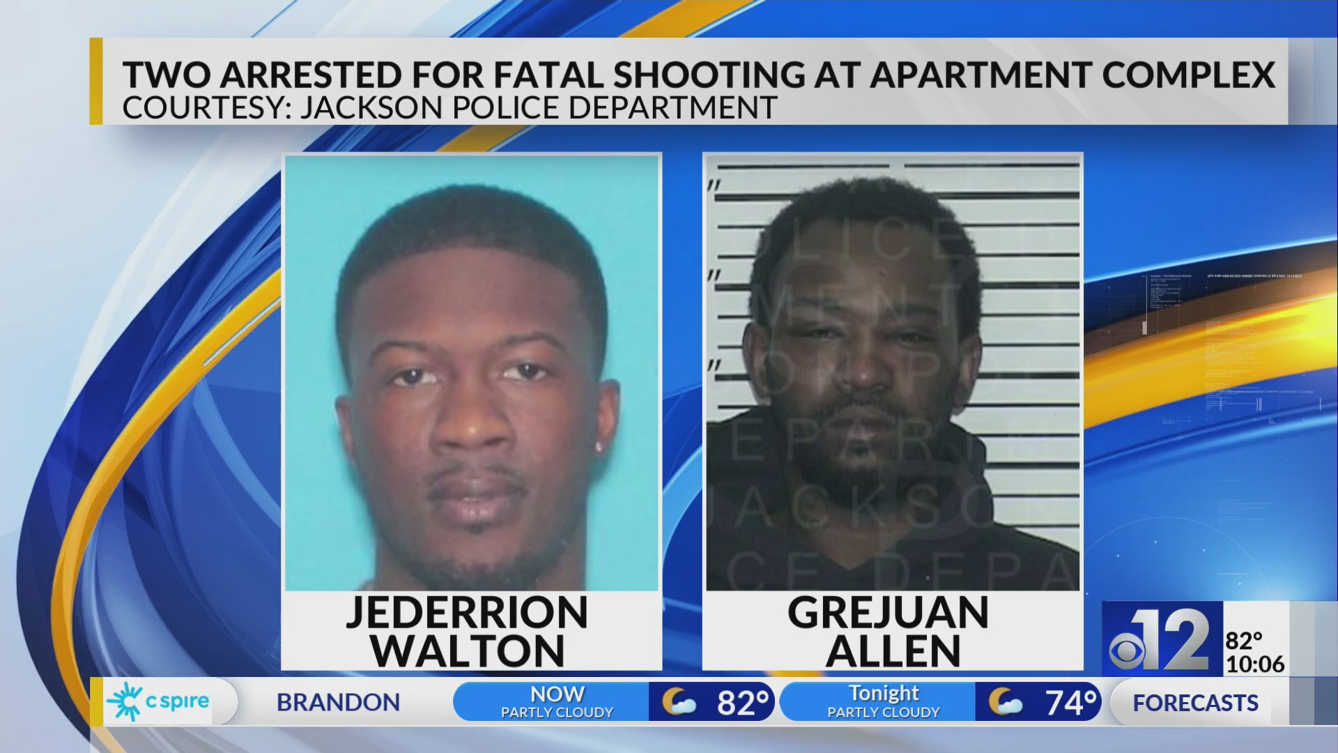 Two arrested for fatal shooting at Jackson apartment complex – WJTV