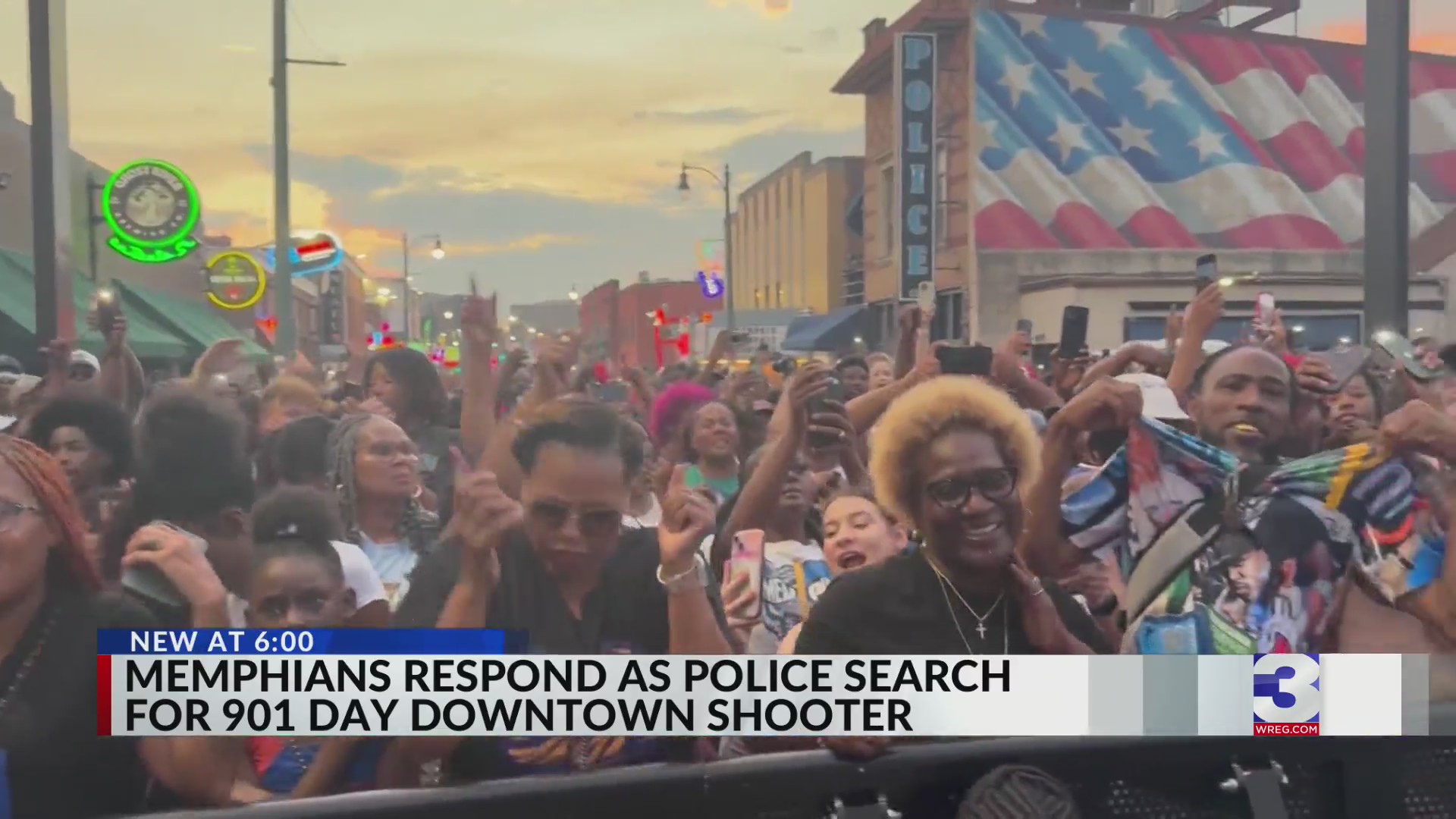 Memphians respond as police search for 901 Day downtown shooter – WREG.com