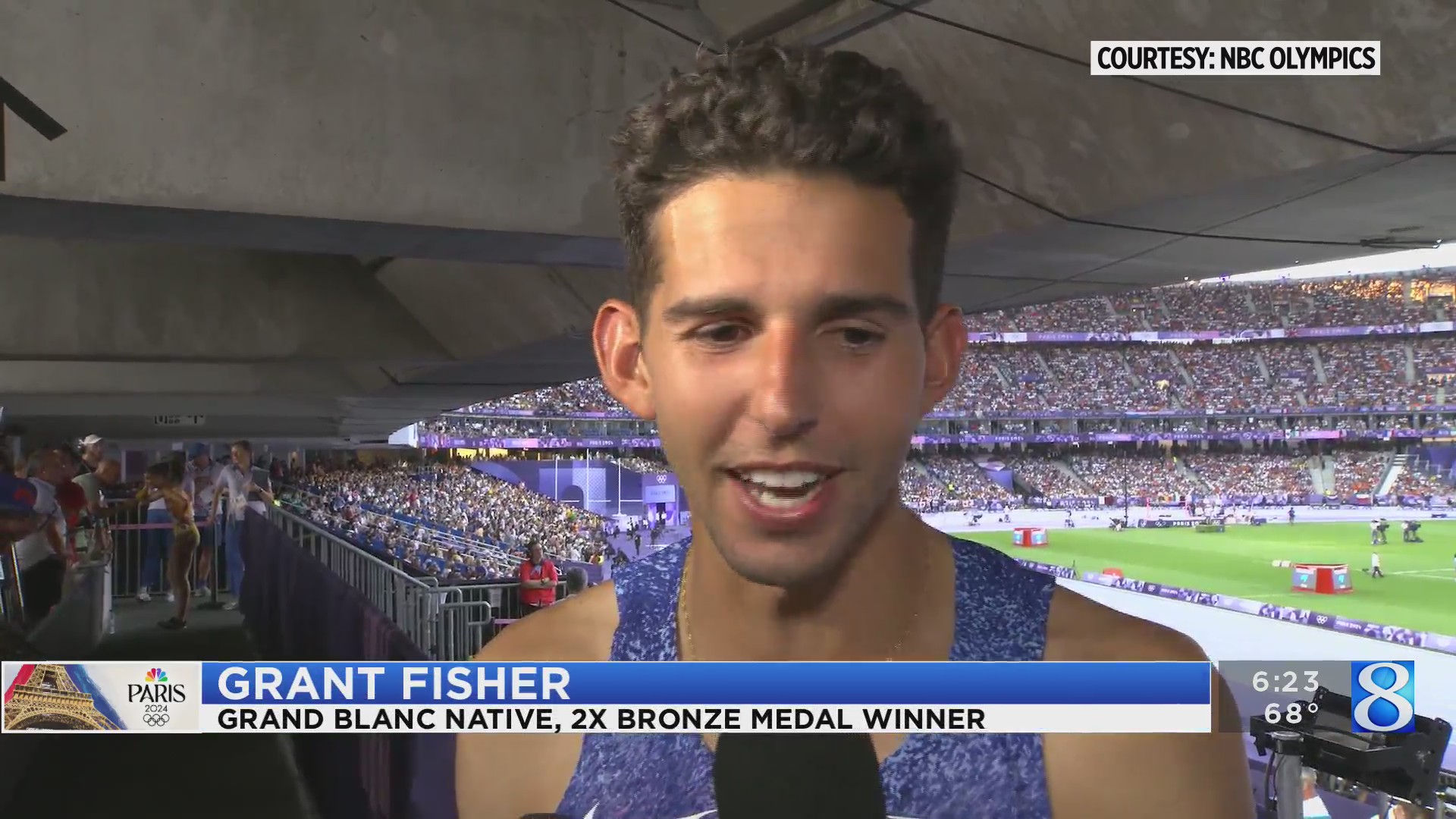 Grant fisher wins second bronze medal fox 59