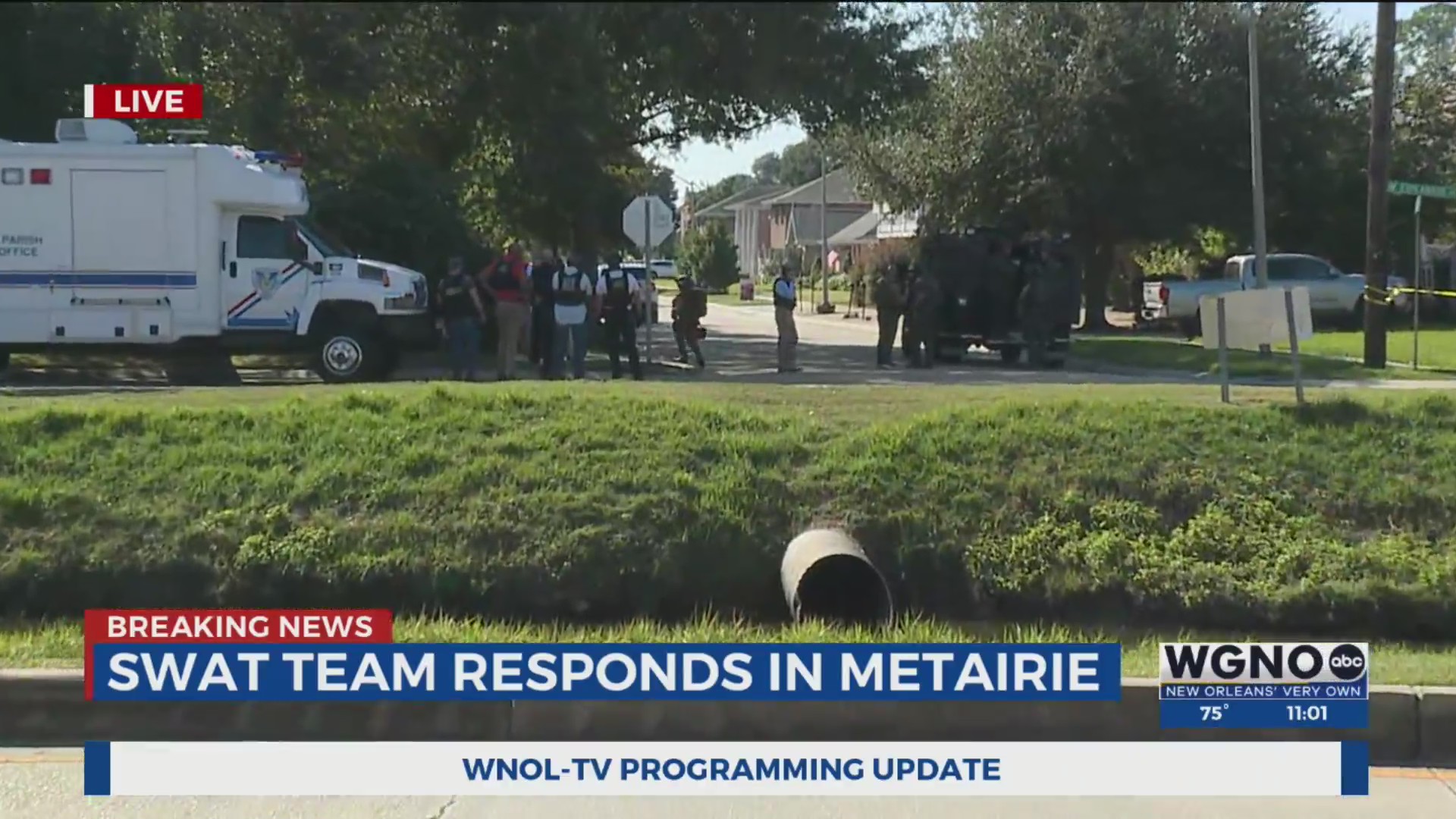 JPSO deputies on scene of Metairie SWAT roll – WGNO