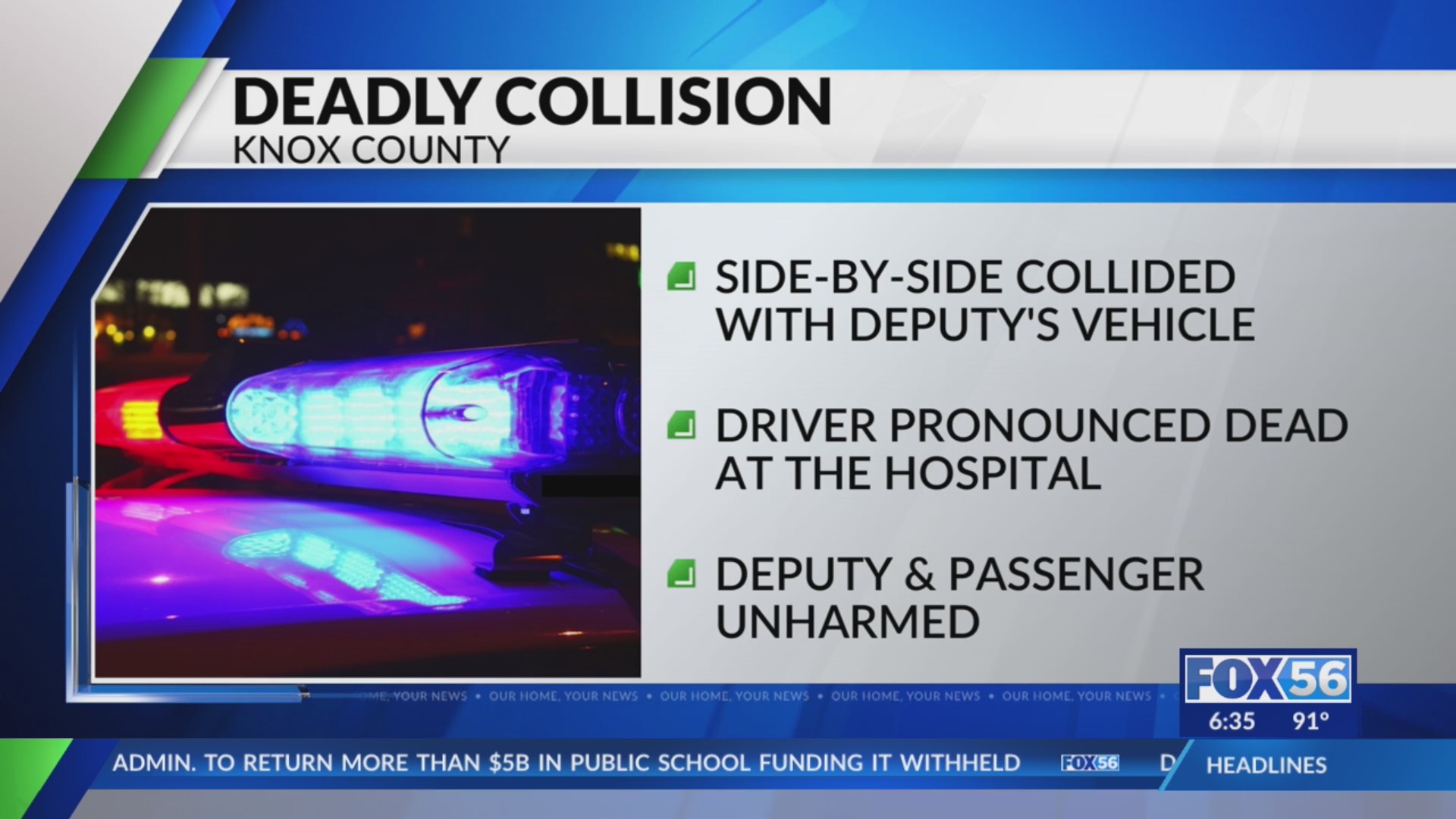 Driver of side-by-side killed in crash with Knox County deputy during ...