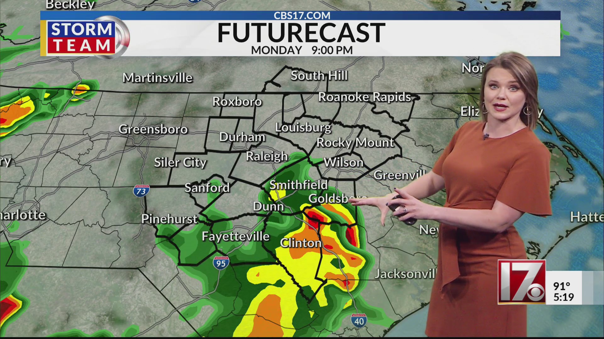 Storms arrive Monday night, more storms Tuesday afternoon across ...