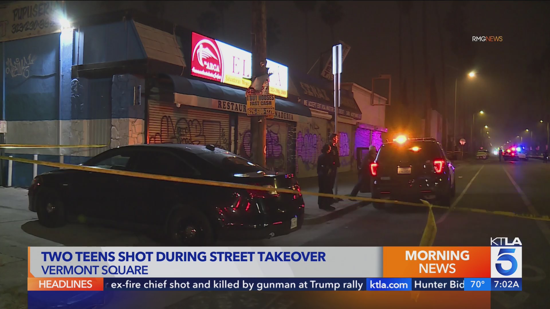 2 teens shot, robbed of their jewelry at street takeover in Los Angeles ...