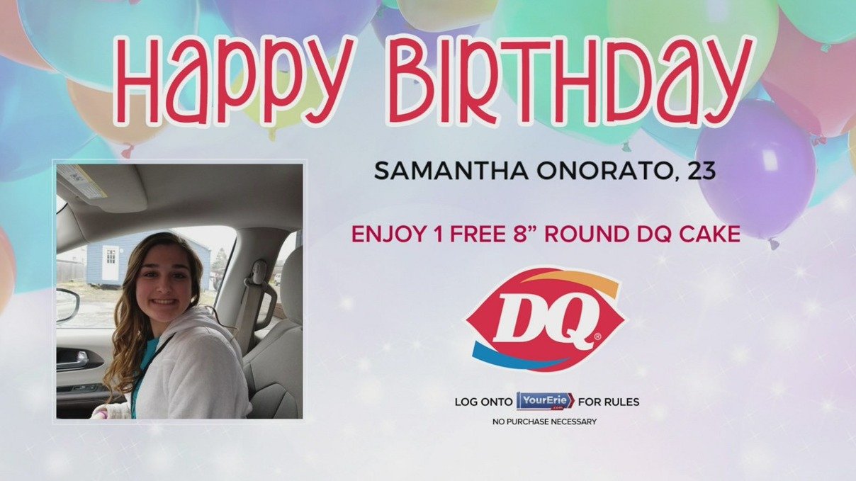 Birthdays: Samantha Onorato, 23 – WJET/WFXP/YourErie.com