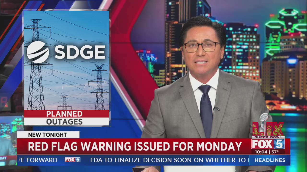 Red Flag Warning issued for high fire risk in parts of San Diego County ...