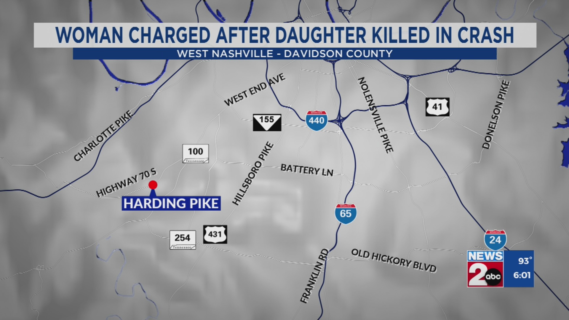 Woman charged after daughter killed in West Nashville crash – WKRN News 2