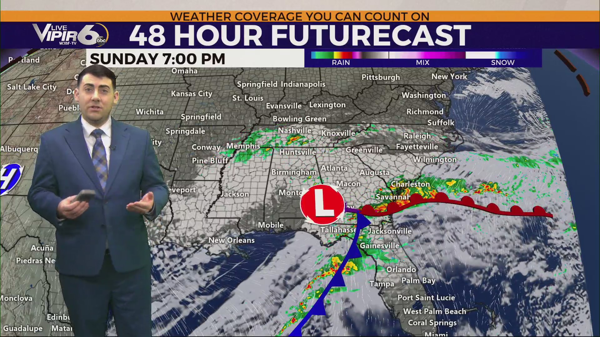 Weekend Split: Warm breezes bow out to cool rain! – WJBF