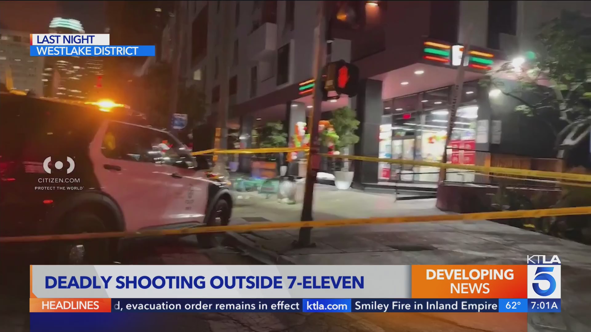 Homeless man found shot to death outside L.A. 7-Eleven – KTLA