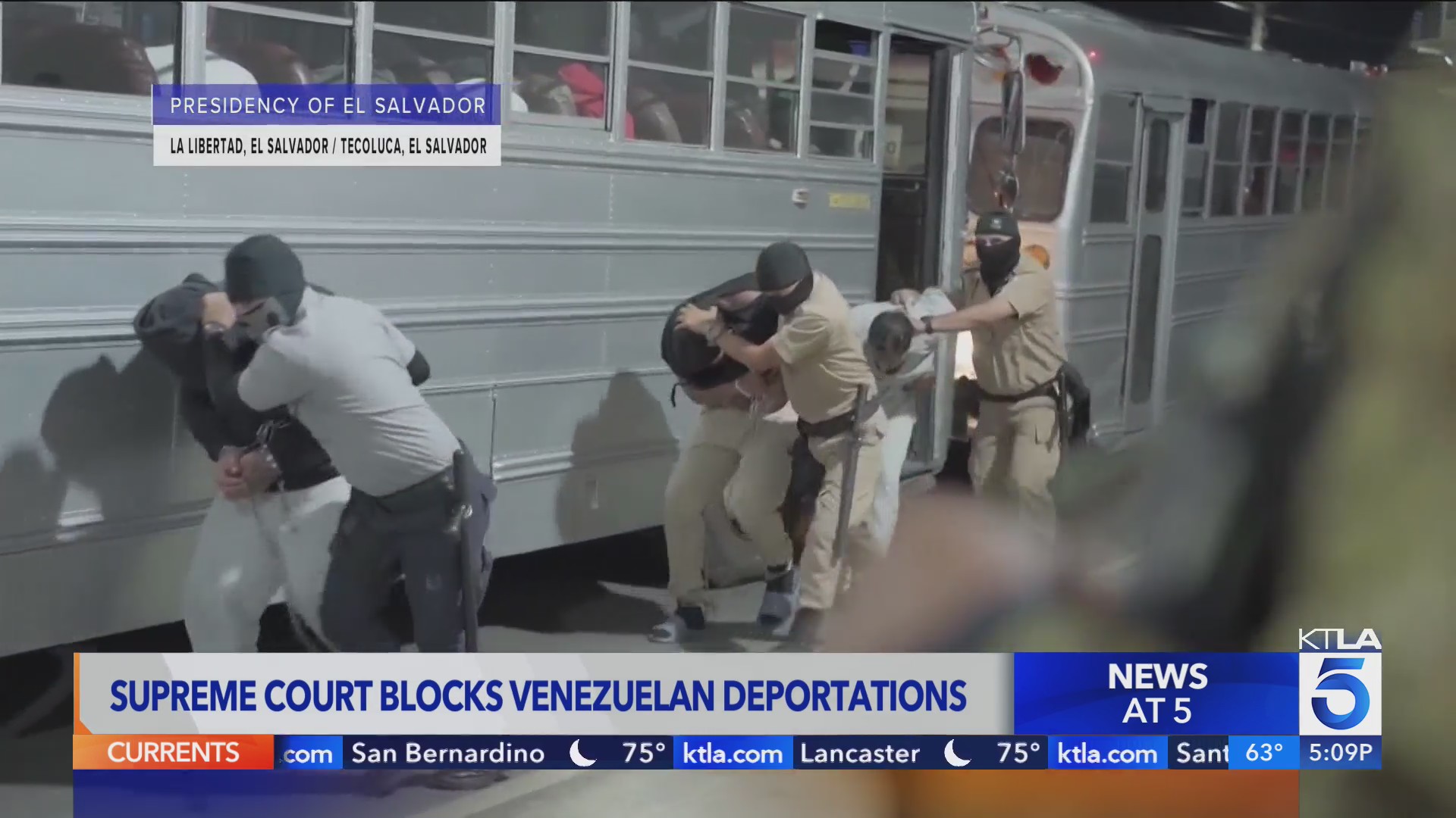 Supreme Court blocks Venezuelan deportations – KTLA