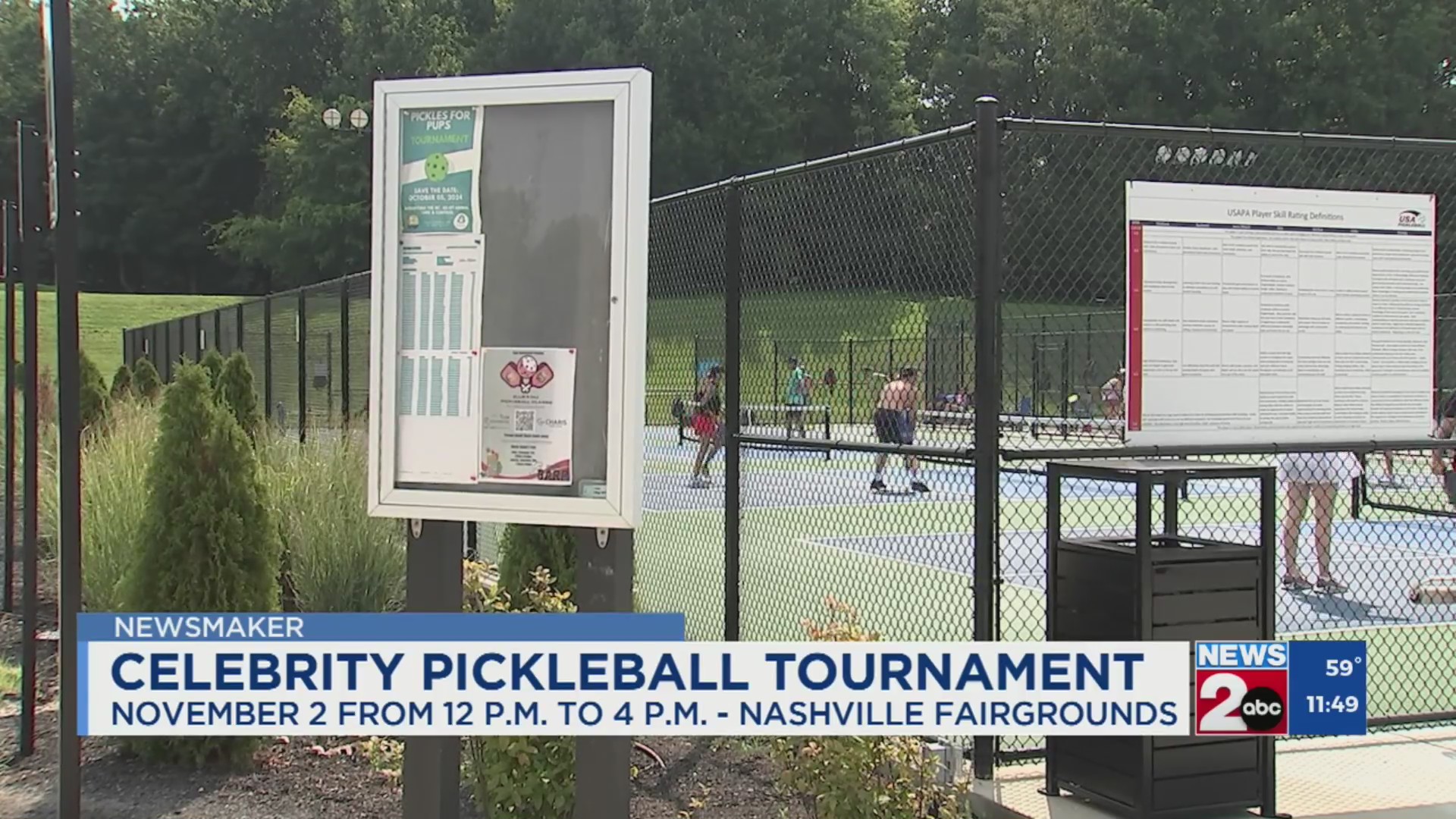Newsmaker: Celebrity Pickleball tournament – WKRN News 2