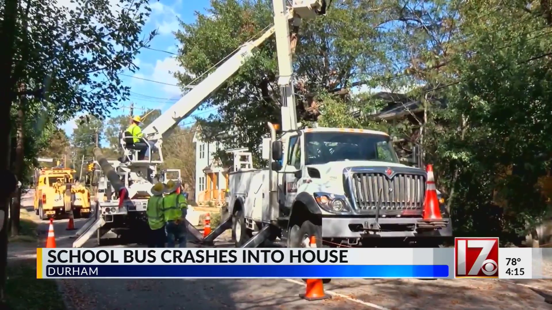 School bus crashes into house – CBS17.com