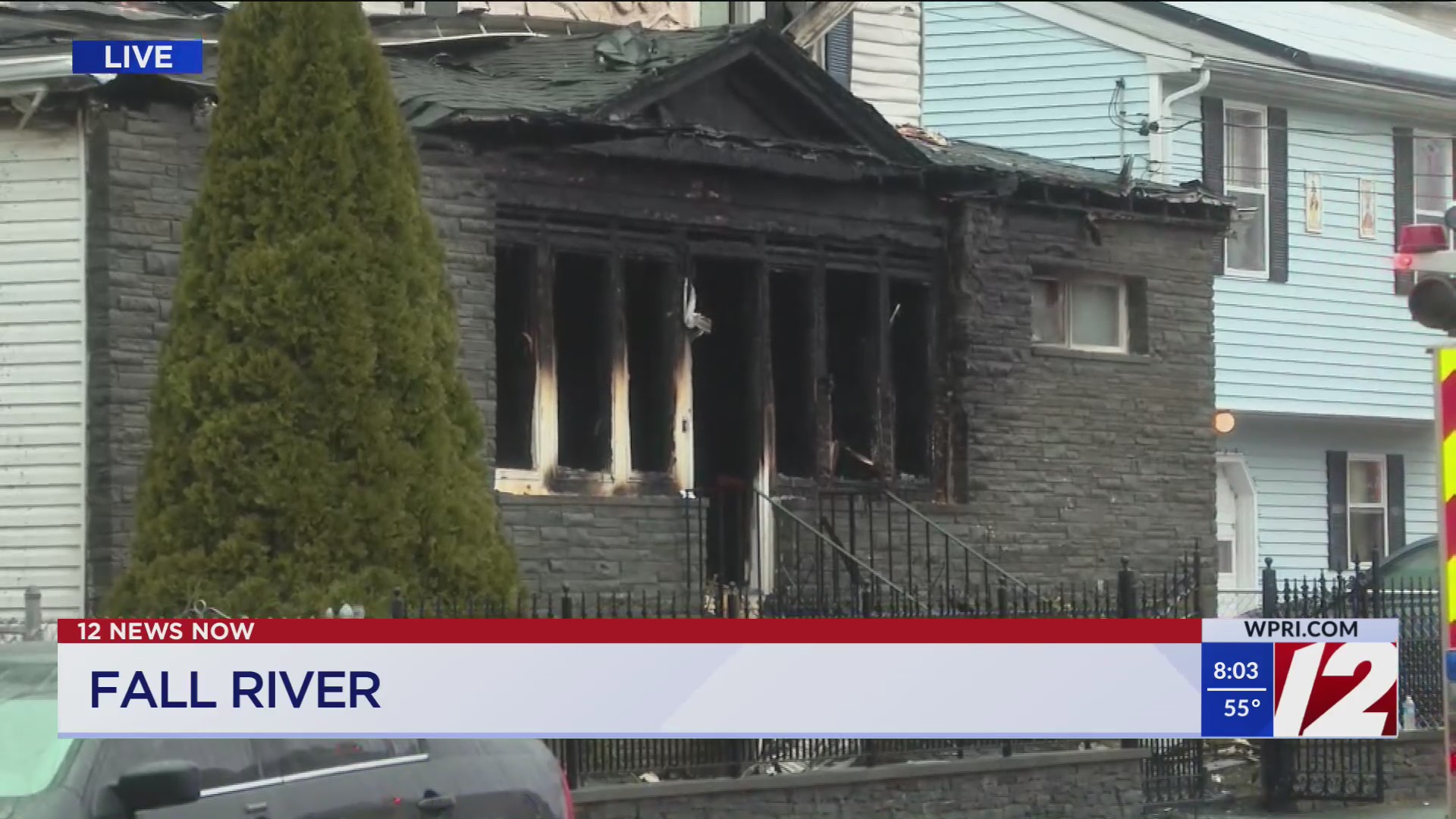 5 displaced by massive Fall River house fire – WPRI.com