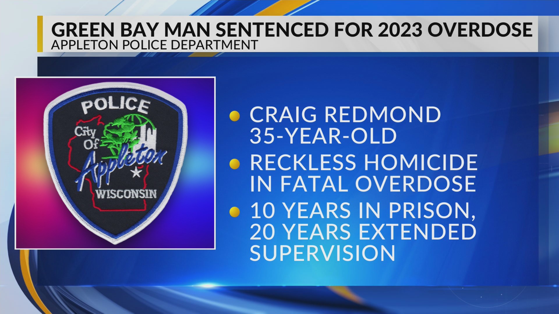 Man from Green Bay sentenced to decade in prison stemming from 2023 ...