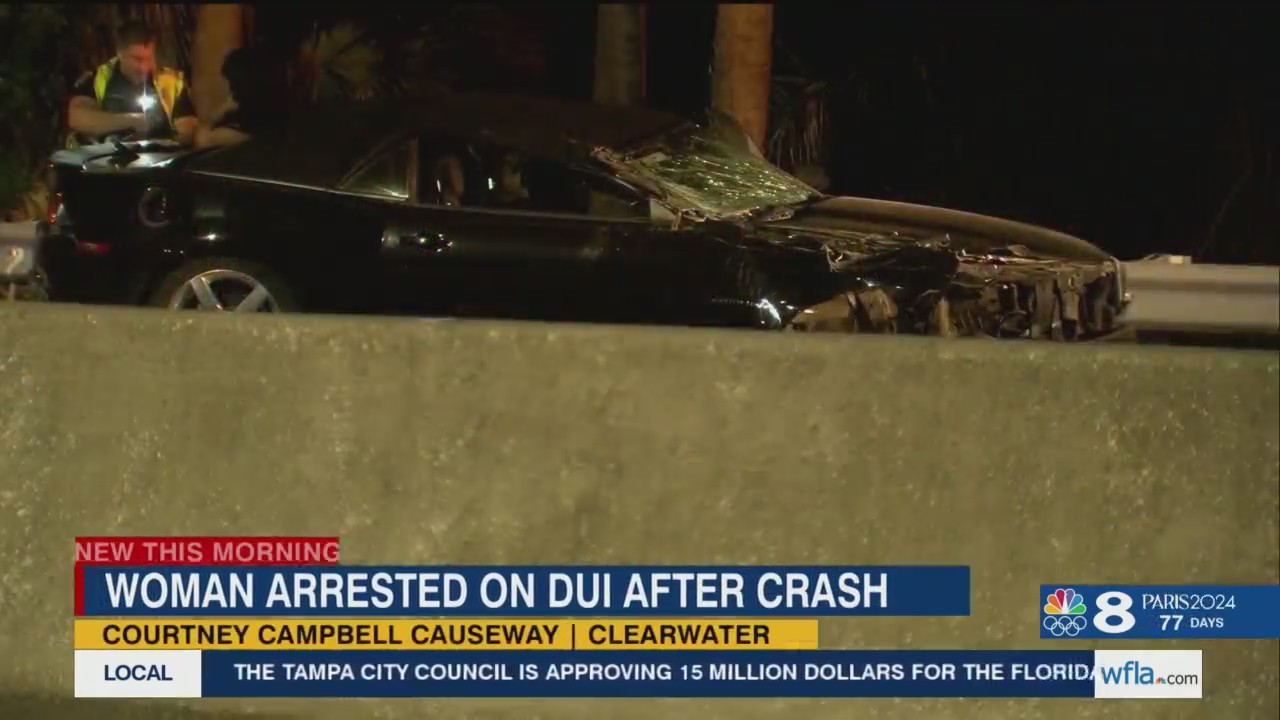 Clearwater police: Woman arrested for DUI after rear-ending road work ...