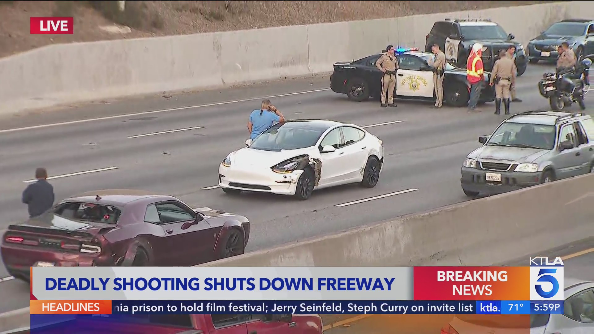 Possibly deadly shooting shuts 5 Freeway in Boyle Heights down – KTLA
