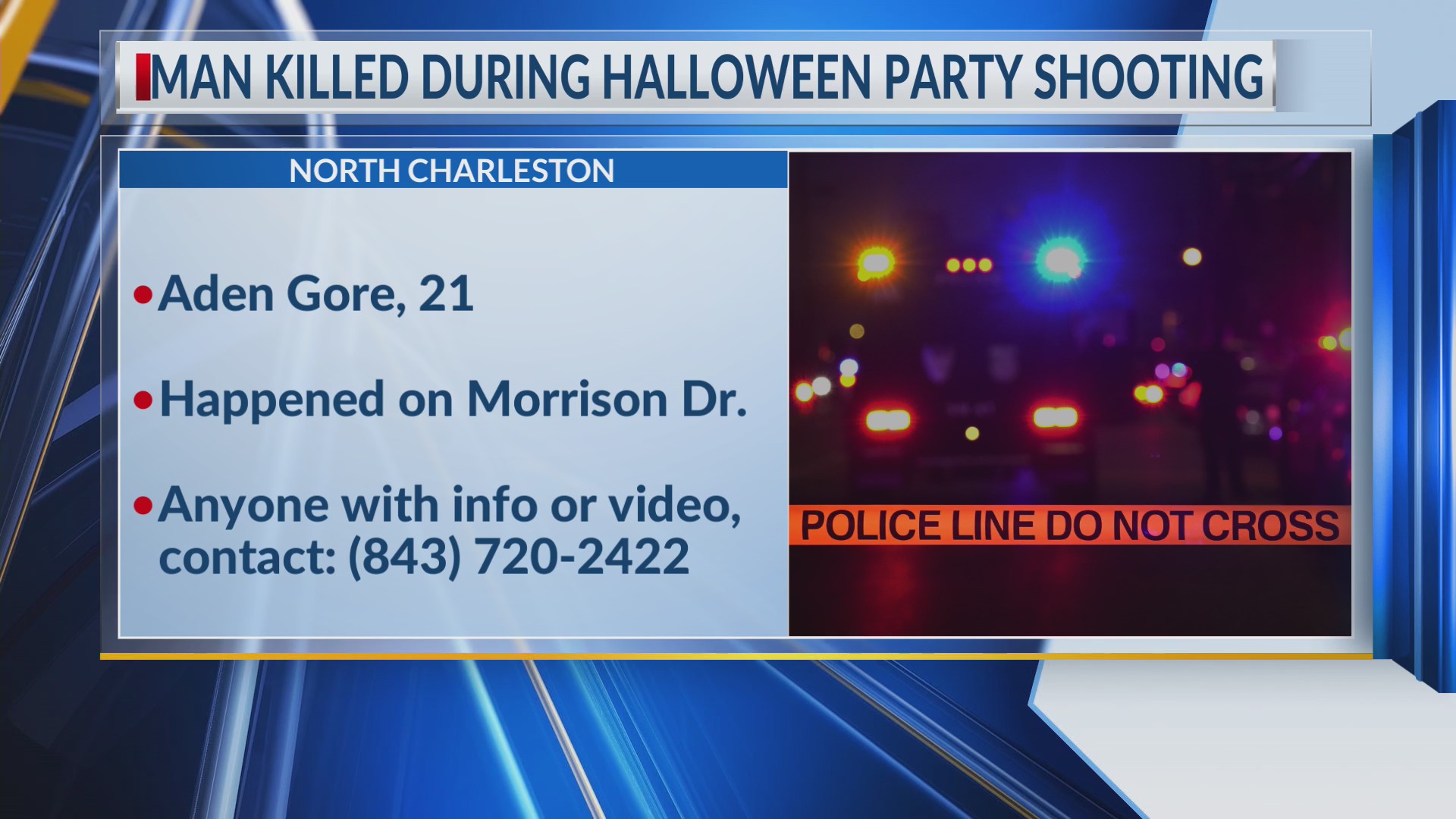Coroner identifies man killed in Halloween party shooting – WCBD News 2