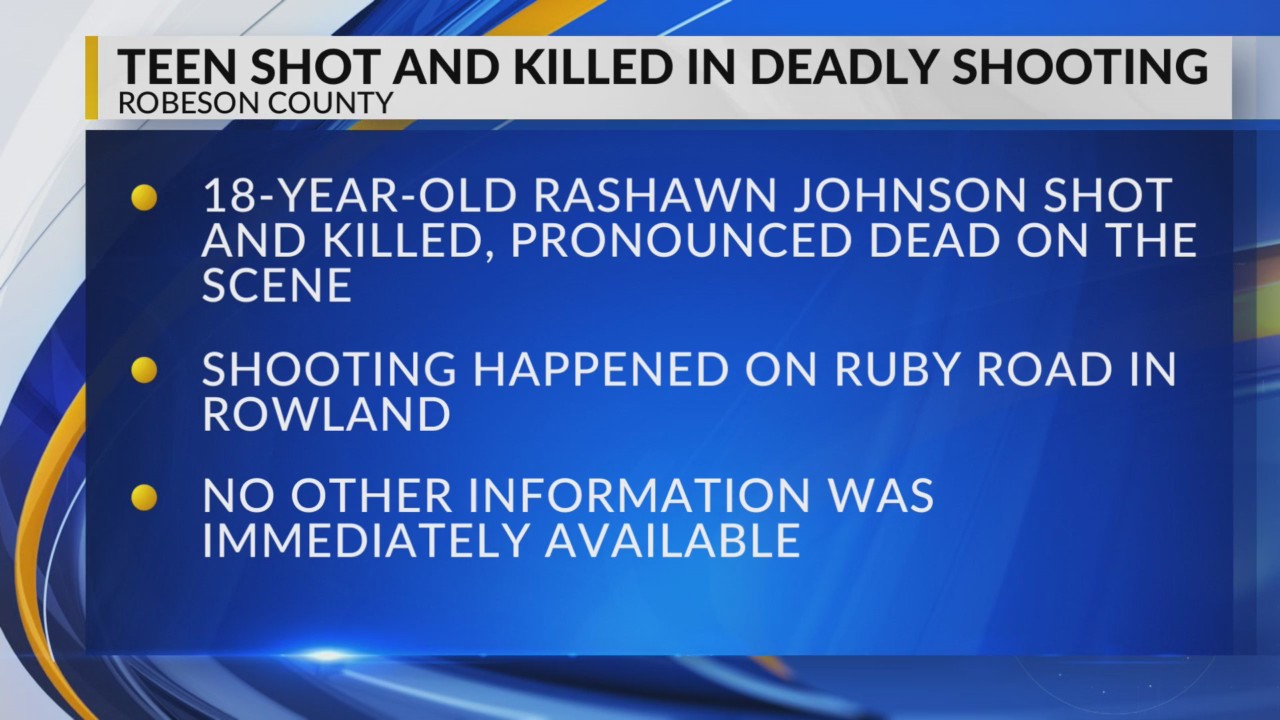 18-year-old killed in Robeson County shooting, person of interest ...