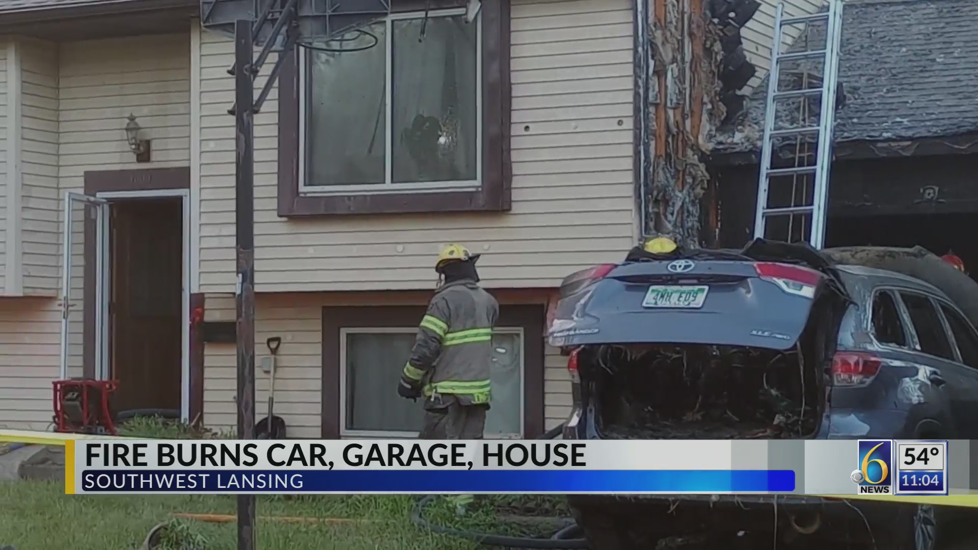 Fire burns car, garage and home in Lansing – WLNS 6 News