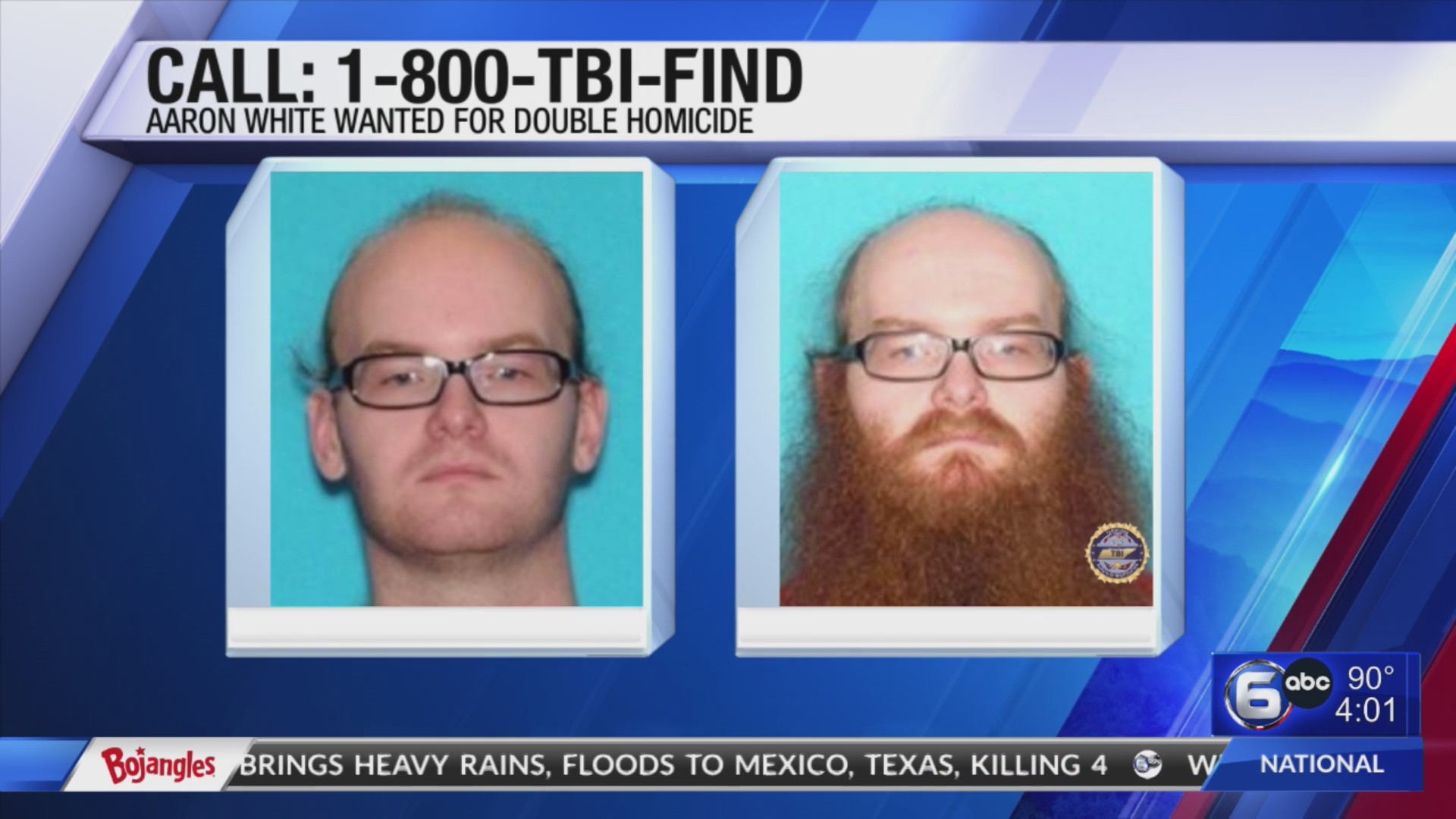 TBI still searching for Double Homicide Suspect – WATE 6 On Your Side