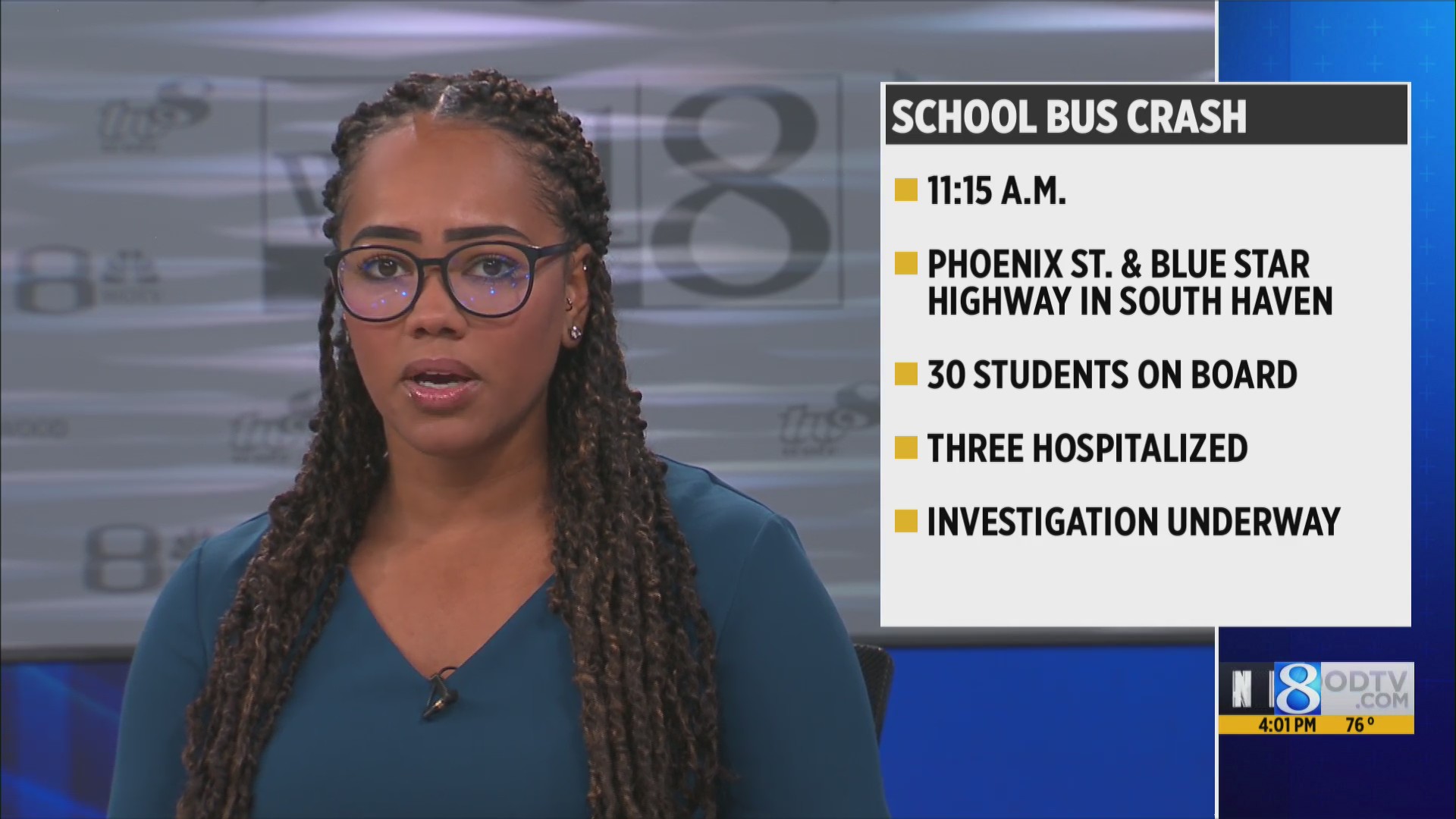 Authorities 3 kids taken to hospital after South Haven school bus