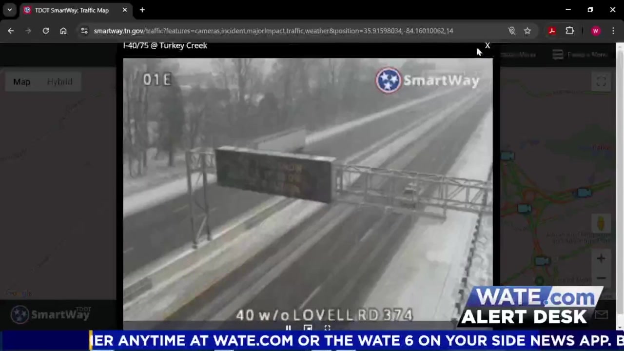 Road conditions across East TN as snow falls – WATE 6 On Your Side