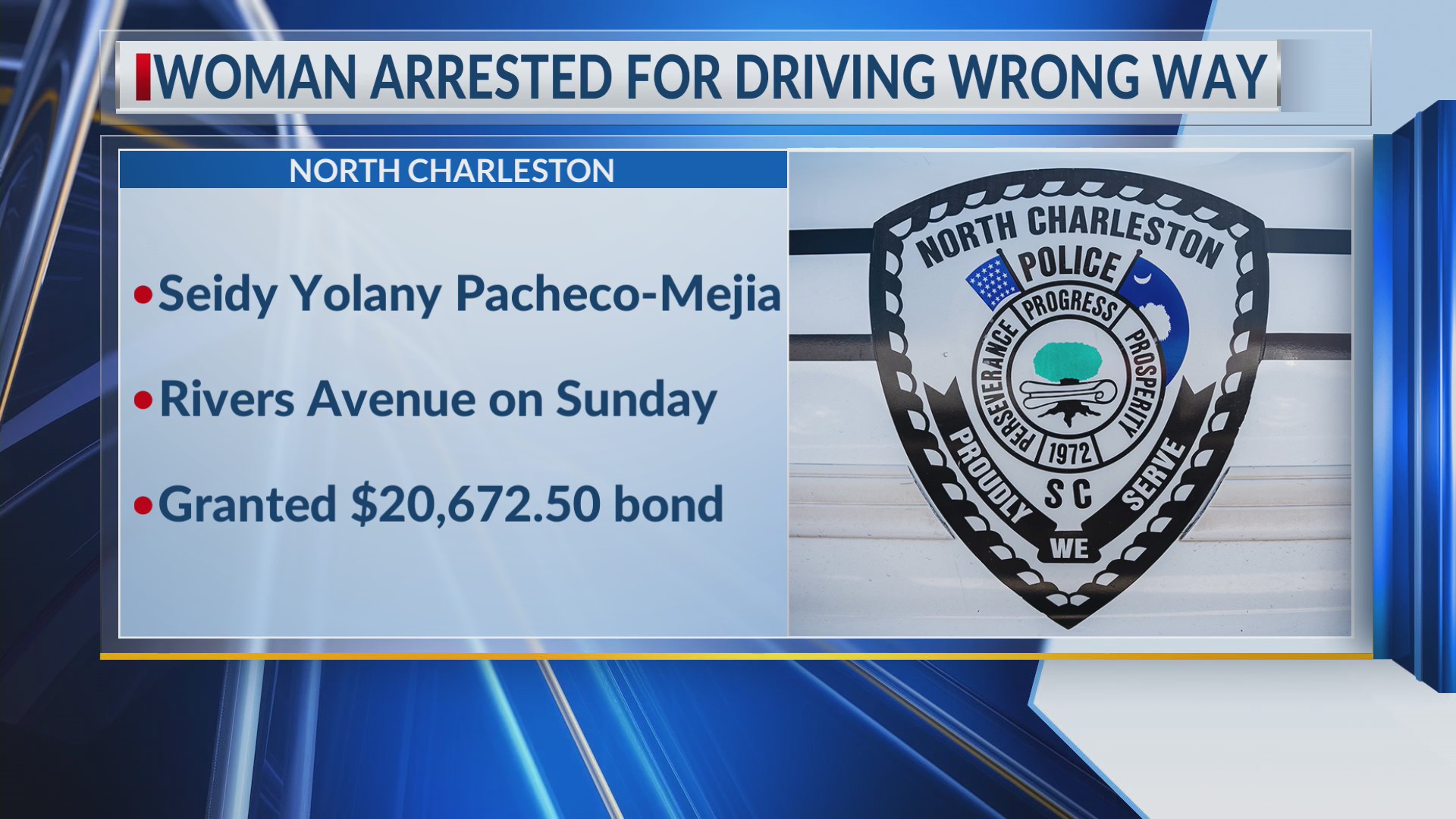 Woman arrested for driving wrong way on Rivers Avenue – WCBD News 2