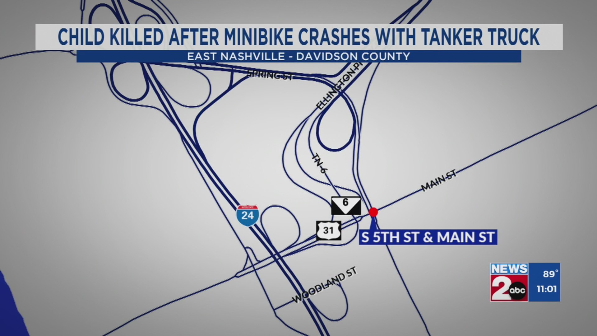 Boy killed in minibike crash in East Nashville – WKRN News 2