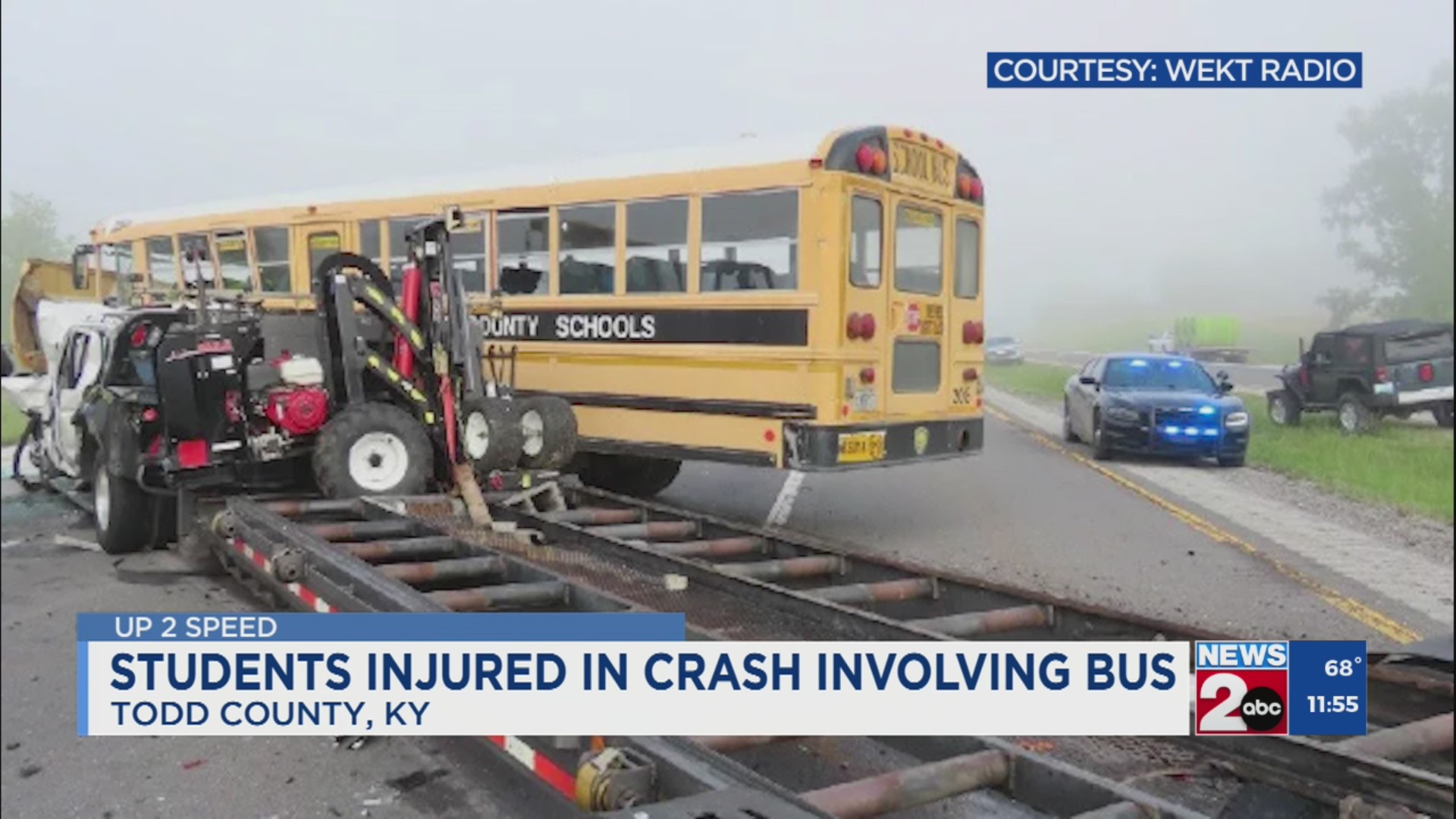 Several students injured in Todd County school bus crash – WKRN News 2