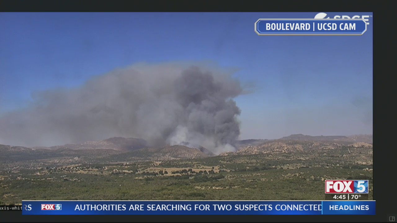 Brush fire prompts evacuation in rural East County – FOX 5 San Diego ...