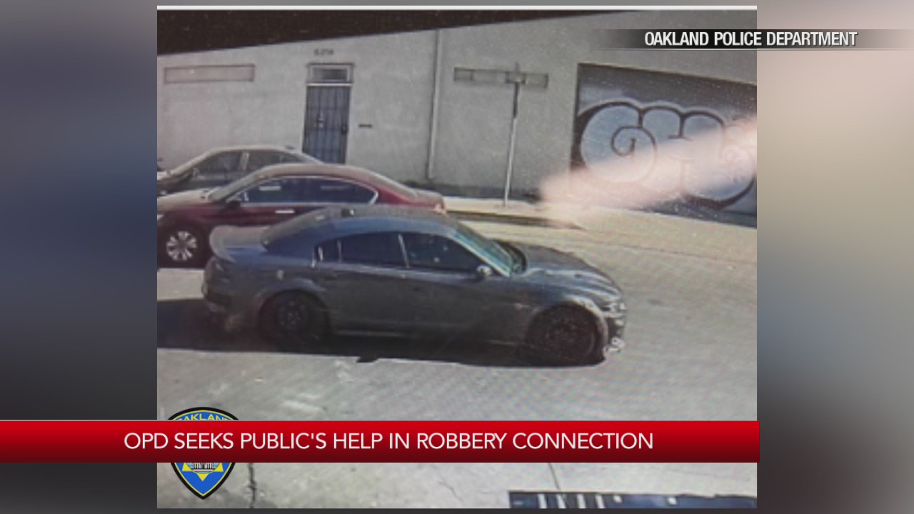 Oakland police release image of suspect car involved in armed robberies ...