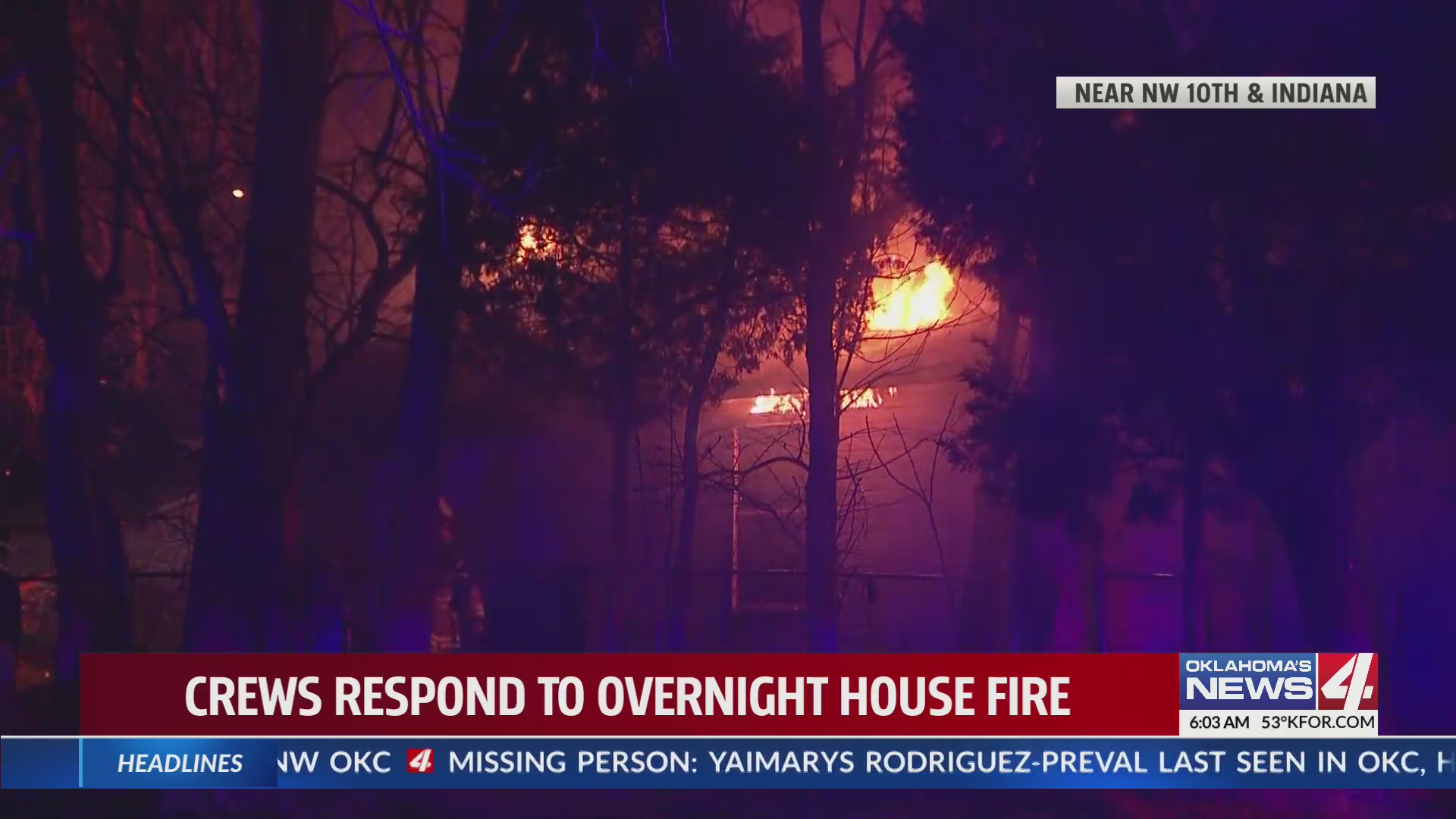 Firefighters knock down house fire in NW Oklahoma City – KFOR.com ...