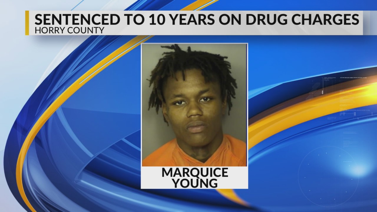 Myrtle Beach man gets 10 year sentence on drug charges – WBTW