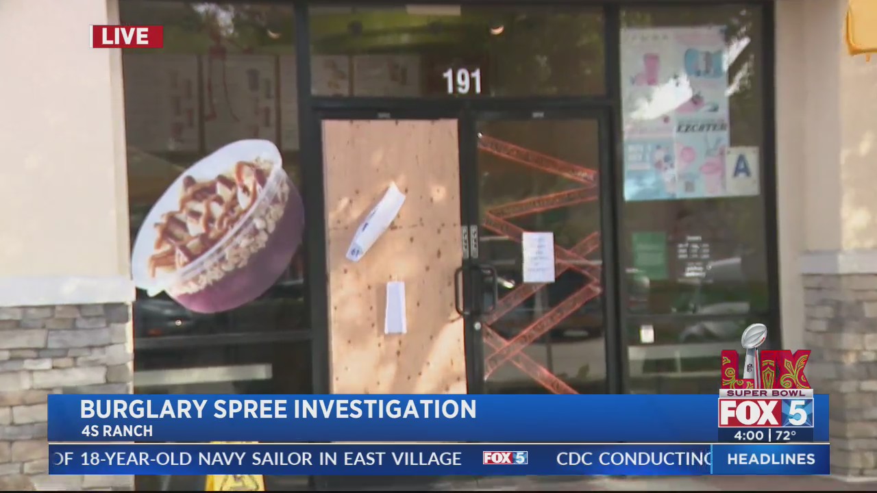 Burglary spree investigation – FOX 5 San Diego & KUSI News