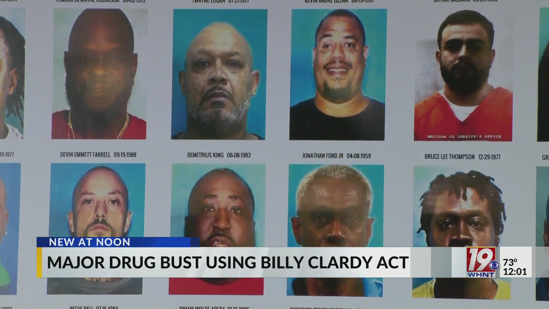Major Drug Bust Using Billy Clardy Act | Aug. 13, 2025 | News 19 at ...