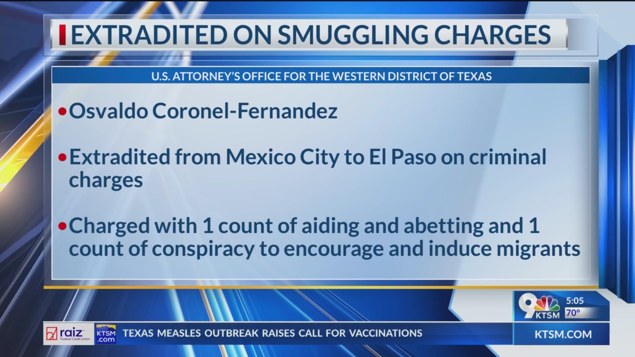 Man extradited to El Paso on smuggling charges – BorderReport