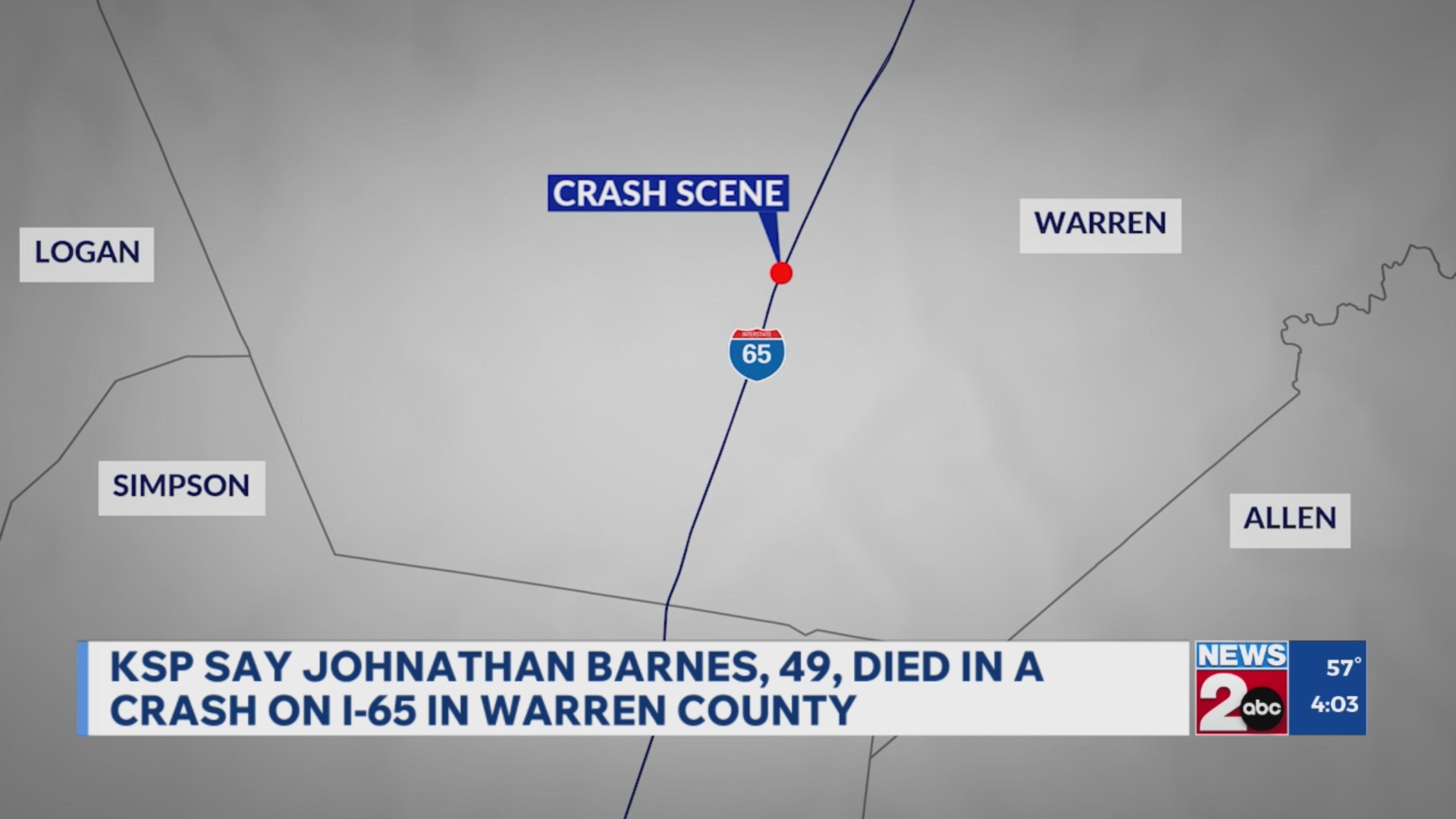 Man killed in crash involving semi-truck on I-65 in Kentucky – WKRN News 2