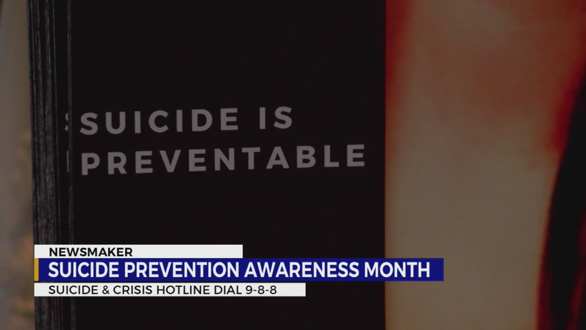 Newsmaker: Suicide Prevention Awareness Month – WKRN News 2
