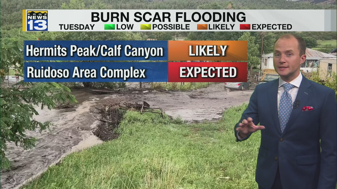 Flash flooding possible in parts of New Mexico Tuesday – KRQE NEWS 13 ...