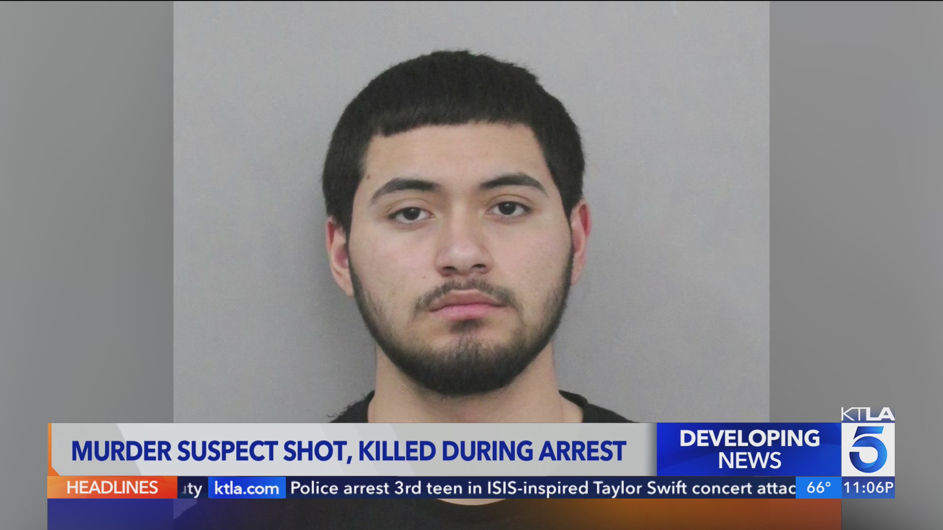 Teen wanted for murder shot by officers in Anaheim – KTLA