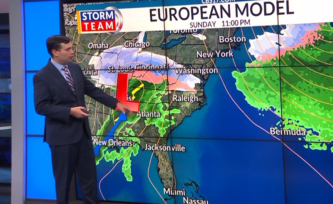 Central NC freezing rain risk overnight into Monday – CBS17.com
