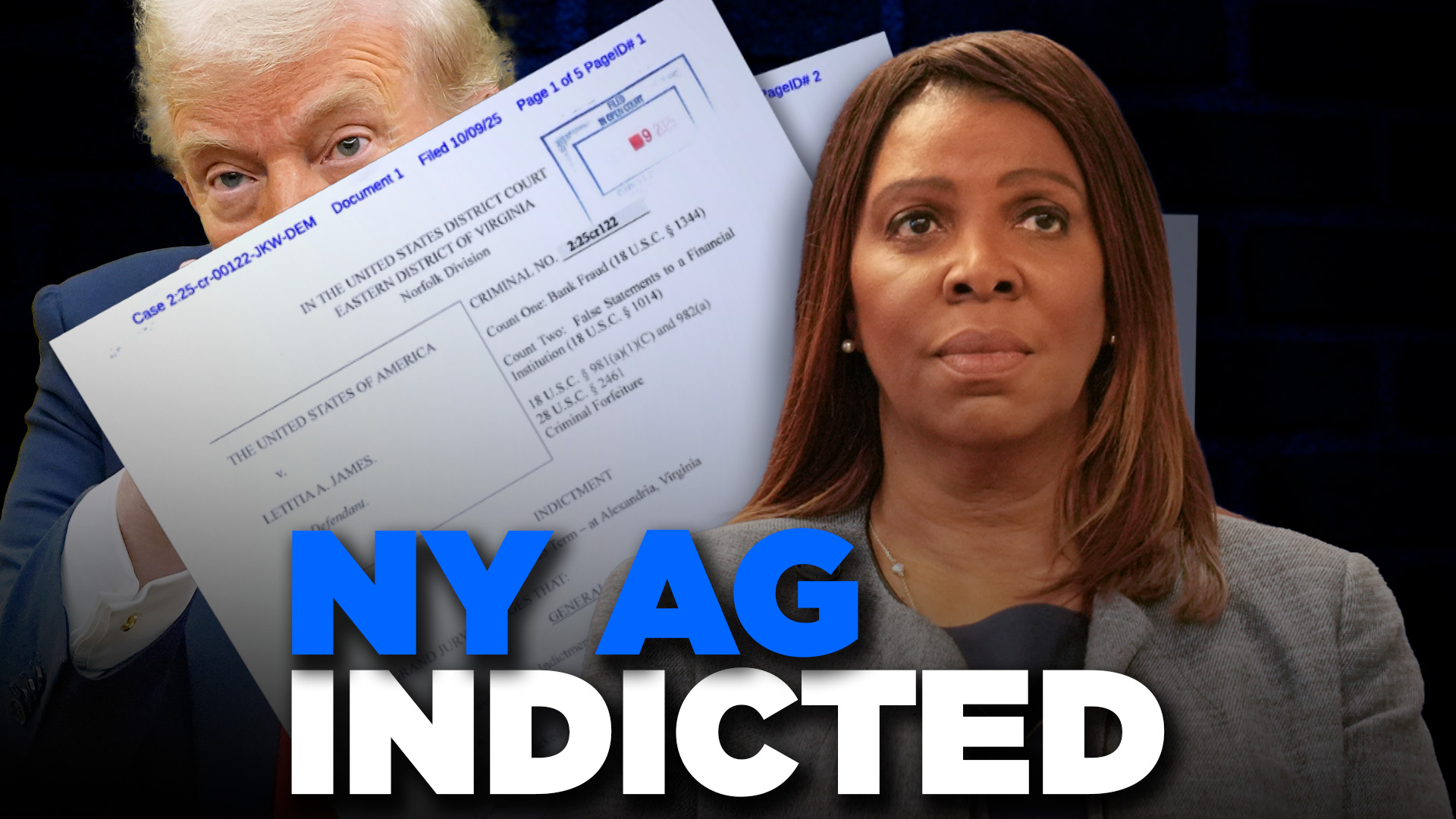 Trump Perceived Foe, New York AG Letitia James Indicted On Fraud Charge ...