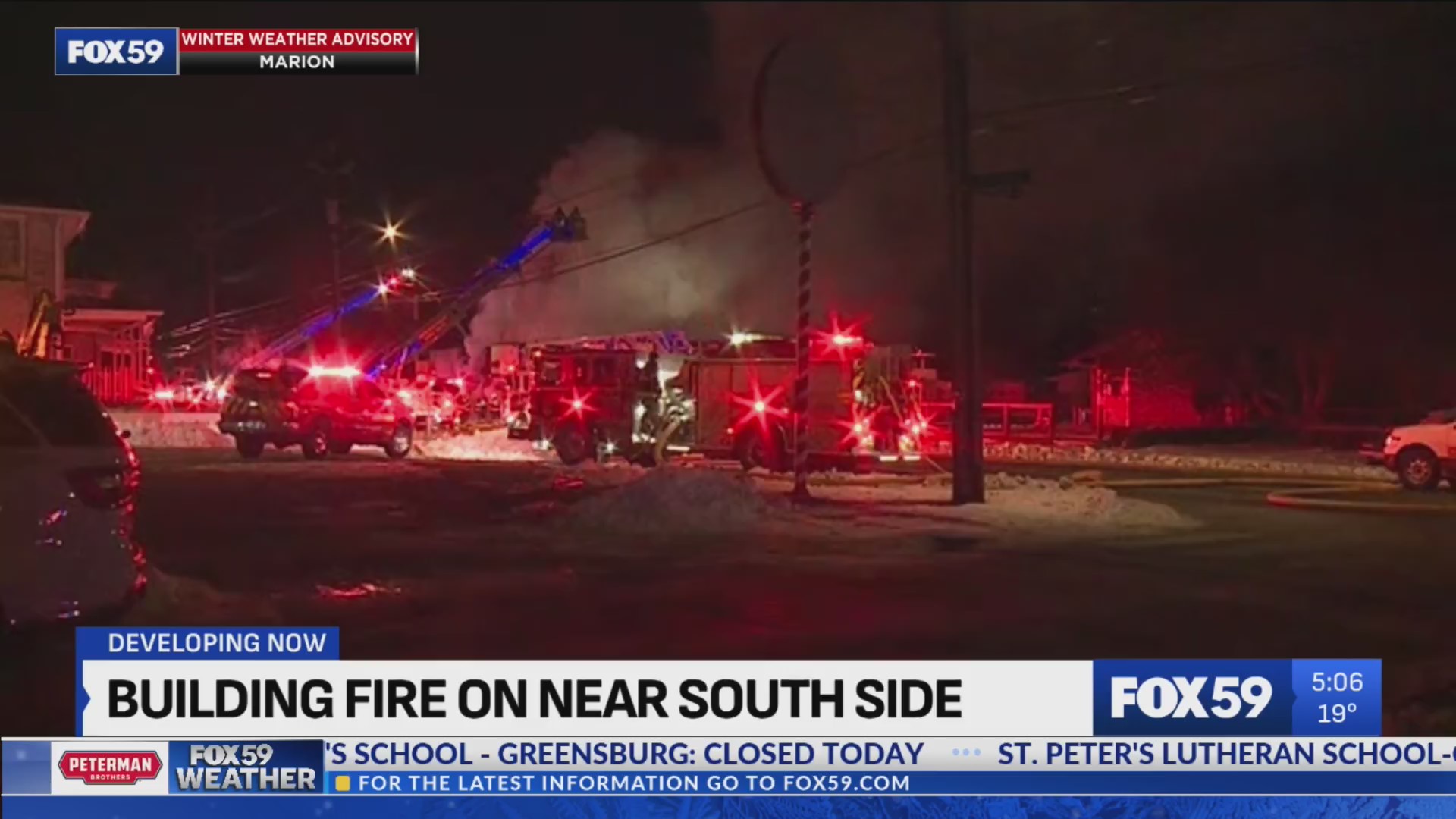 Crews battle fire on south side – Fox 59