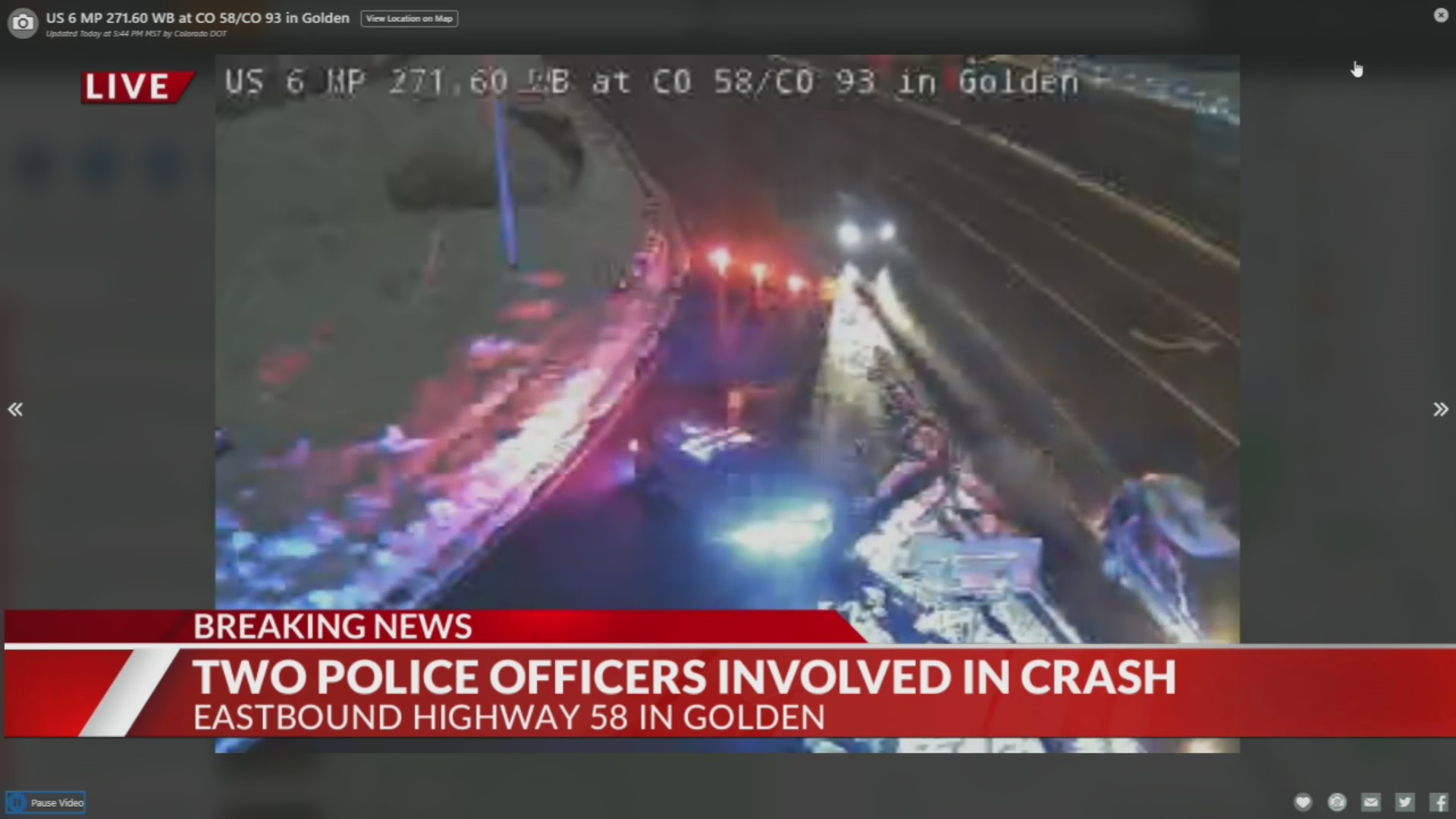 2 police officers involved in crash in Golden – FOX31 Denver