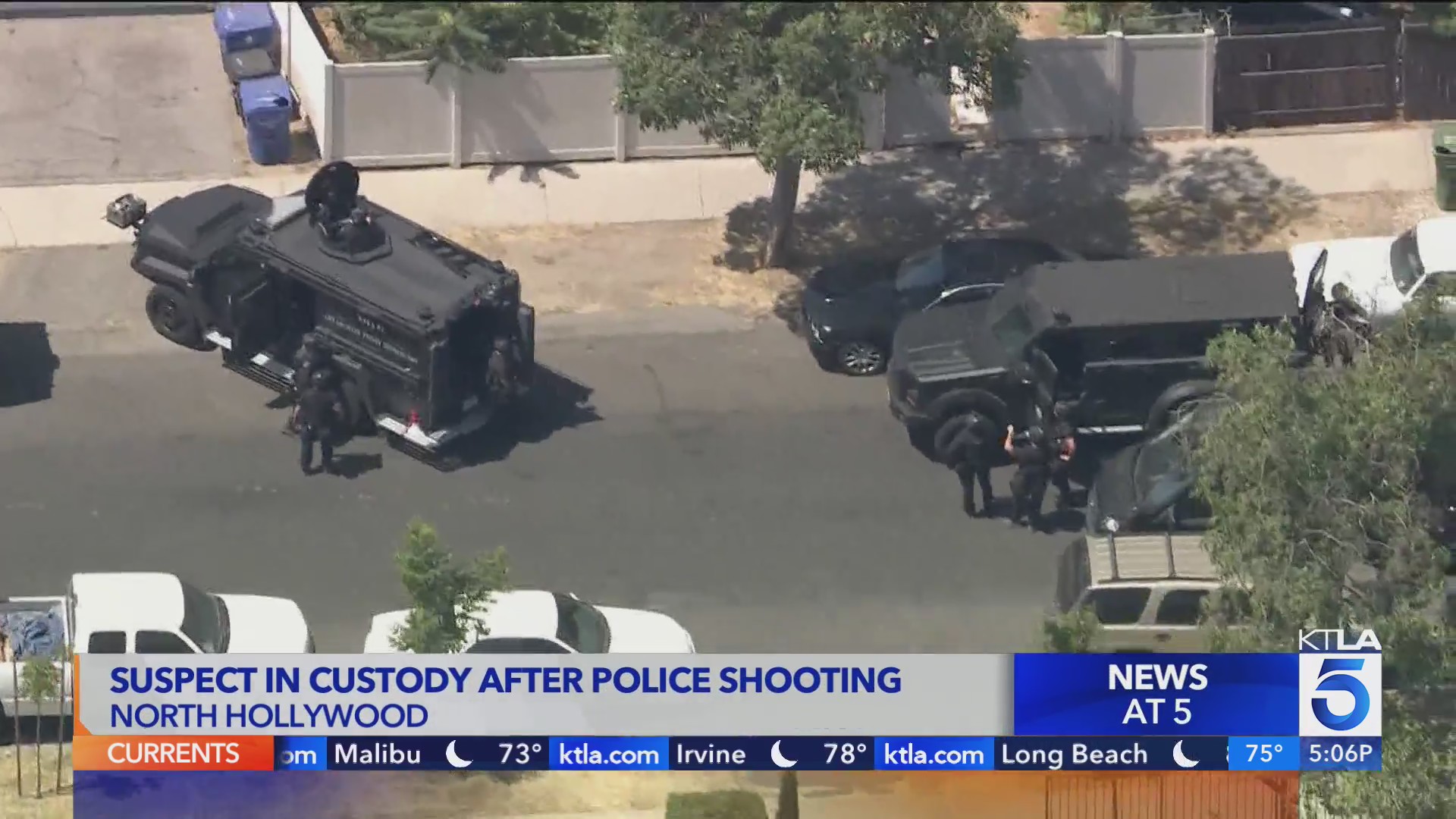 Suspect in custody after police shooting in North Hollywood – KTLA