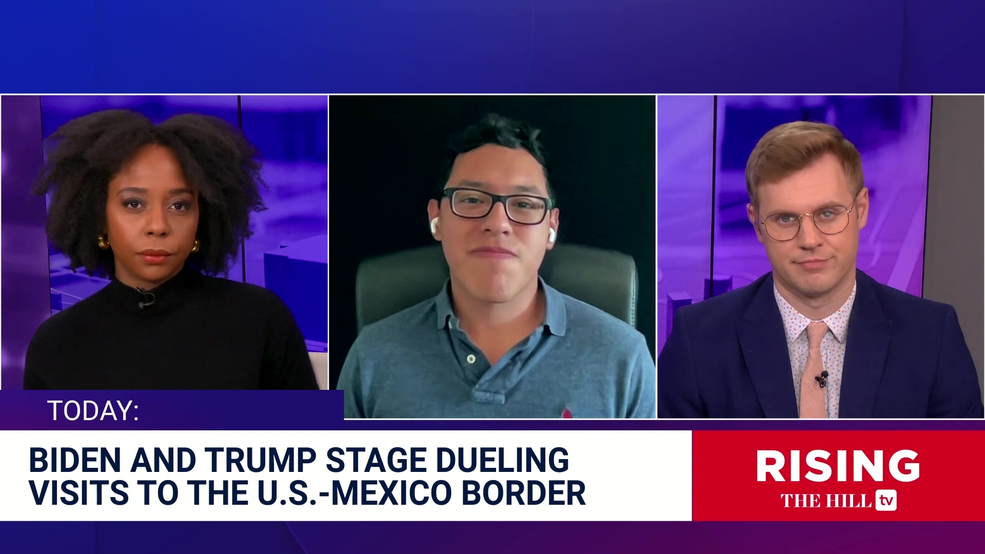 Biden & Trump head to the border for dueling visits: Rising reacts ...